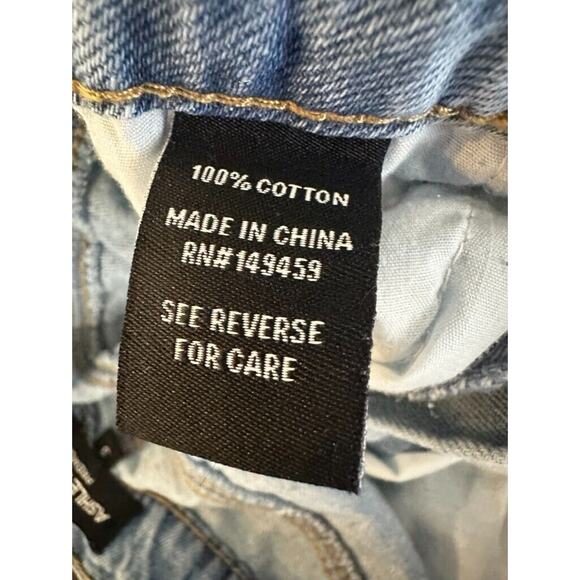 Y2K Ashley Mason Rhinestone Jeans Junior's Kacey Premium 3 Small 28" Blue Light - Picture 6 of 15